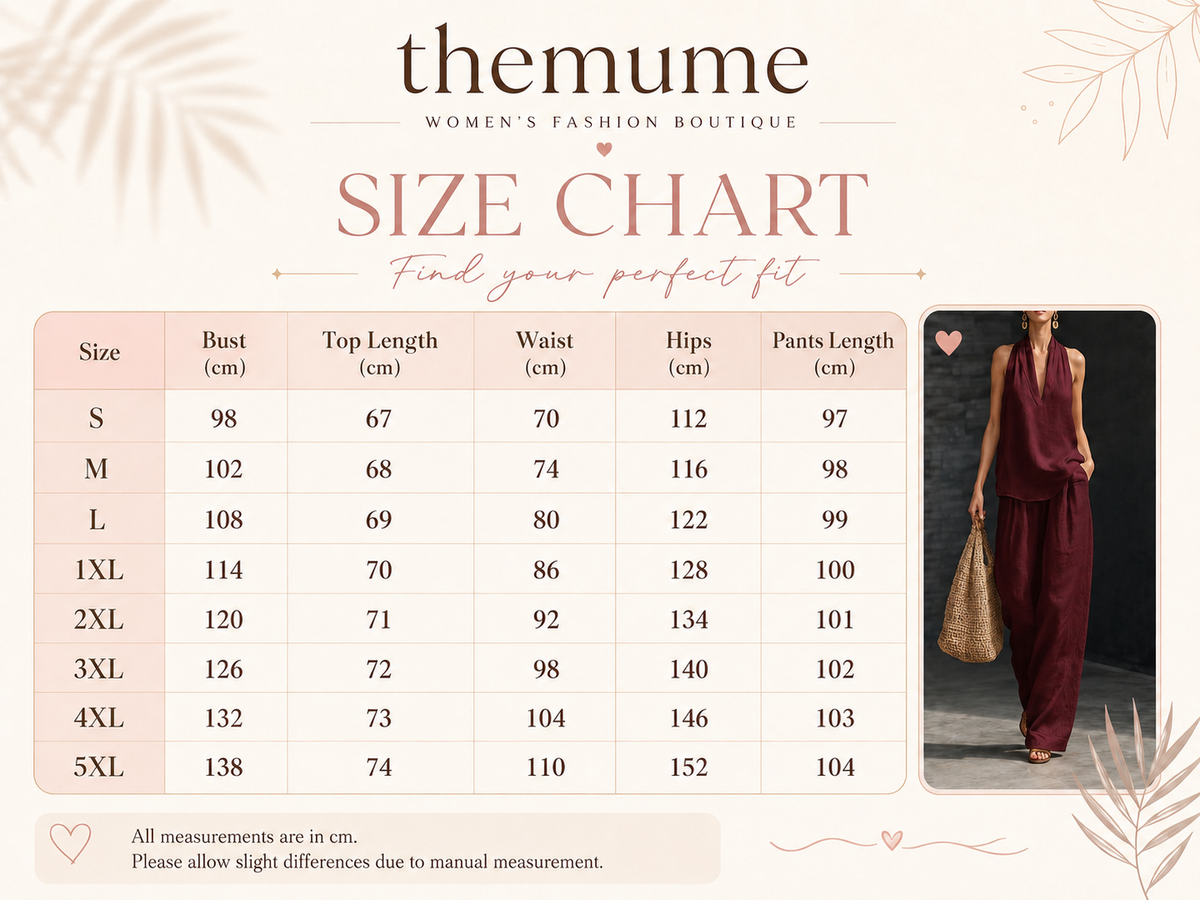 🔥Women's 2-Piece Bohemian Set - Breathable Lightweight Cotton Linen Oversized