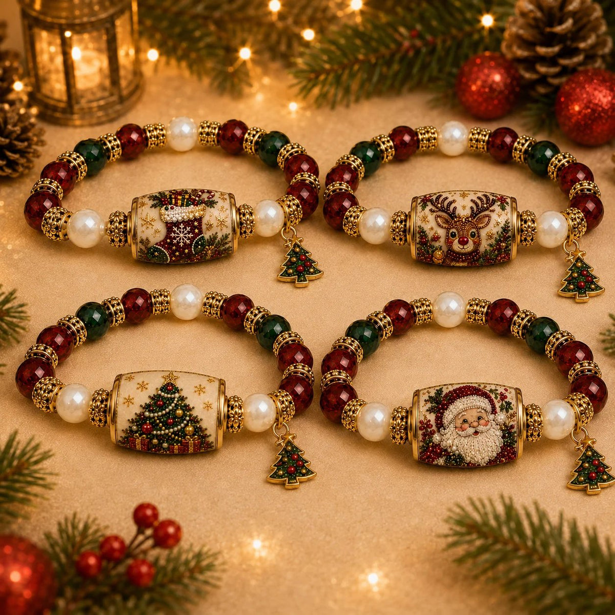 🎄Christmas Magic Collection Pearl Bracelet — Carry the Magic of Christmas Wherever You Go