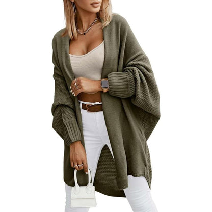 New Arrival - Up to 60%OFF🔥Oversized Cardigans for Women Fall Trendy, Open Front Batwing Sleeve Long Cardigan Sweaters