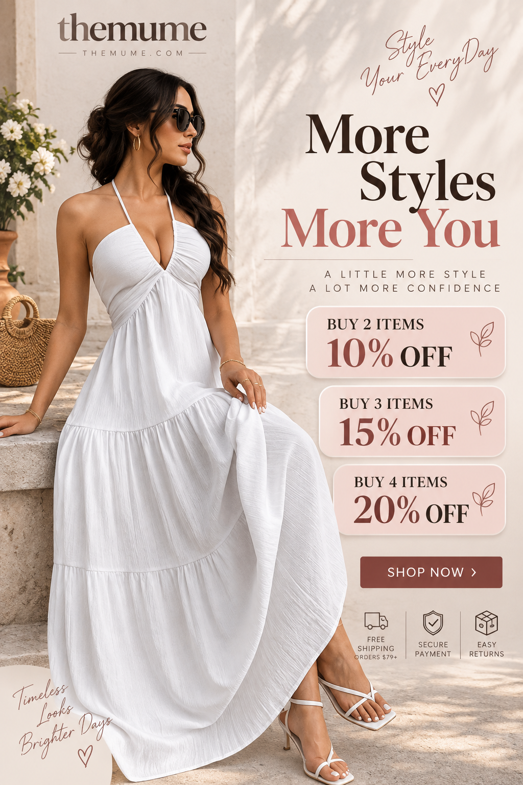 🏆SUMMER SALE 52%OFF💥Women's Casual Basic Loose Fit Sleeveless Dress