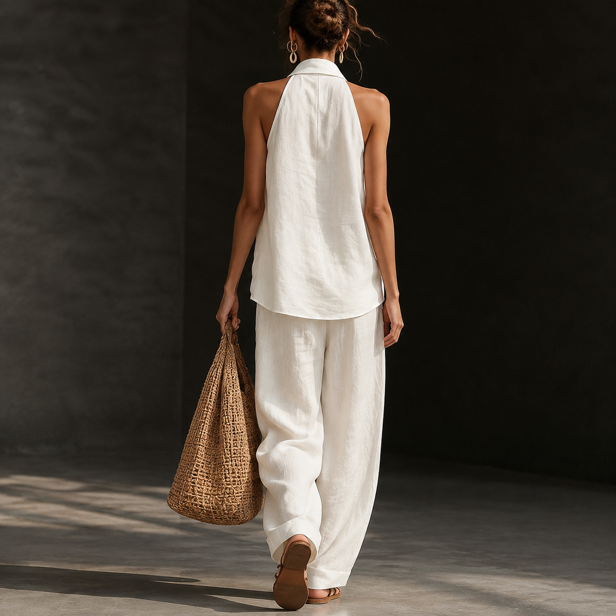 🔥Women's 2-Piece Bohemian Set - Breathable Lightweight Cotton Linen Oversized
