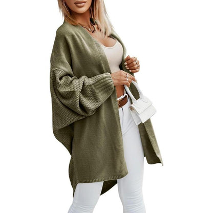 New Arrival - Up to 60%OFF🔥Oversized Cardigans for Women Fall Trendy, Open Front Batwing Sleeve Long Cardigan Sweaters