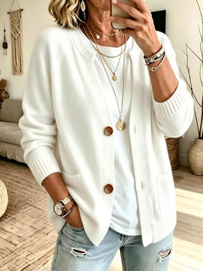 Women's Oversize Long-sleeved Knitted Sweater Coat