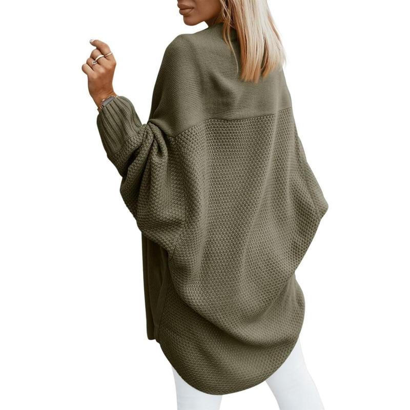 New Arrival - Up to 60%OFF🔥Oversized Cardigans for Women Fall Trendy, Open Front Batwing Sleeve Long Cardigan Sweaters