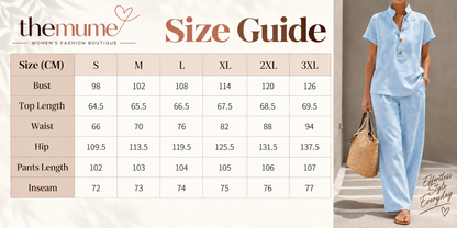 👚👖Women's Casual Lazy Style Basic Baggy Open Front Short Sleeve Top and Long Pants Matching Set